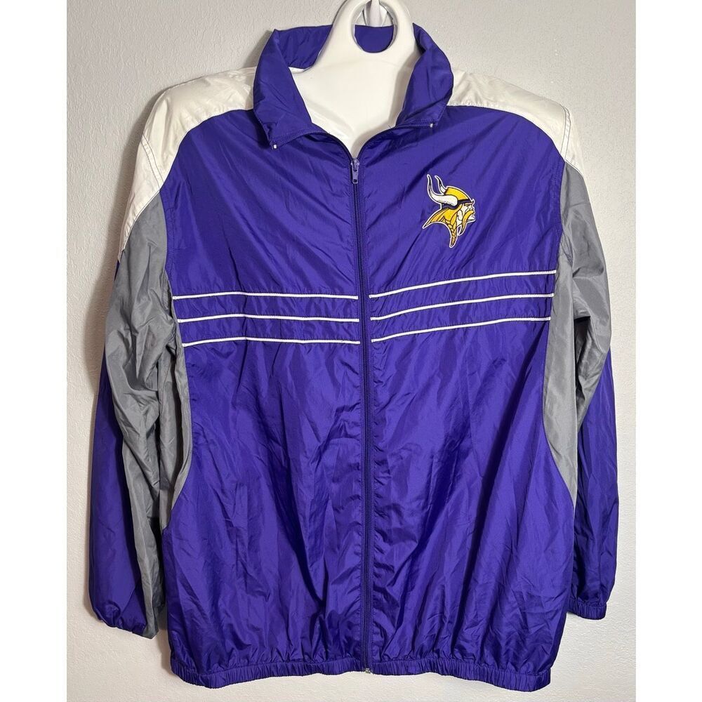 Minnesota Vikings Jacket Mens SZ XXL Zip Sports Illustrated NFL Windbreaker